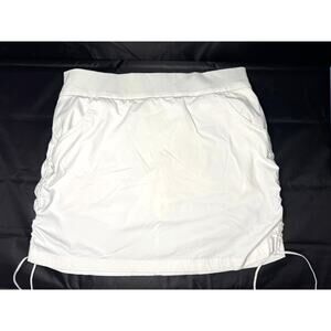 Columbia Women Omni Shade Sun Protection White Skirt Active Skort Size Large